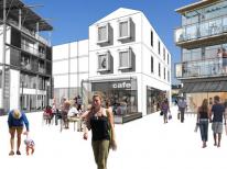 Sketch of quayside area