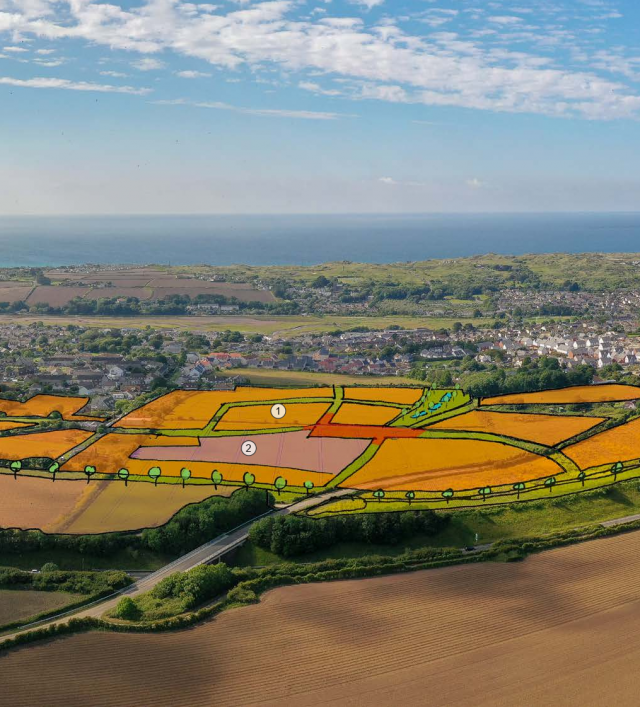 Image 27: Illustrative masterplan (east) 1 Predominantly Residential 2 New Primary School option 3 Mixed Use (employment and residential) 4 Employment 5 Multi-use green space Image 27: Illustrative masterplan (east) 1 Predominantly Residential 2 New Primary School option 3 Mixed Use (employment and residential) 4 Employment 5 Multi-use green space