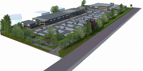 Marsh Lane development | View from over A30